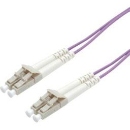 ROLINE Câble FO 50/125µm, LC/LC, OM4, violet, 20 m