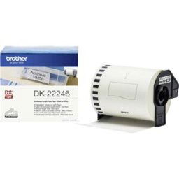 Brother DK-22246 Rouleau détiquettes 103 mm x 30.48 m papier blanc 1 pc(s) fixation permanente DK22246 Etiquette dexpédition, Etiquette universelles