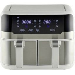 MasterPRO Friteuse à air chaud 9 l 2400 W revêtement anti-adhésif, boîtier Cool-Touch, fonction minuteur, protection contre la surchauffe, avec écran