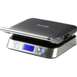 DOMO DO9219W Gaufrier avec écran, rabattable acier inoxydable