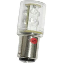 Barthelme 52160215 Ampoule LED blanc BA15d 24 V/DC, 24 V/AC 20 mA 22 lm
