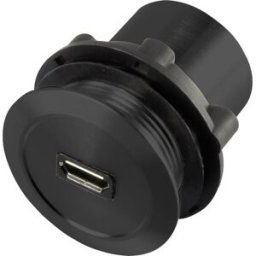 TRU COMPONENTS Micro USB-01-BK Adaptateur embase femelle Micro USB A femelle vers Micro USB B mâle Contenu: 1 pc(s)