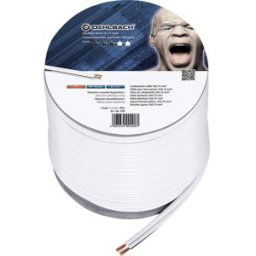 Oehlbach 208 Câble haut-parleur 2 x 0.75 mm² blanc 30 m