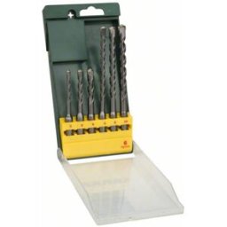 Bosch Accessories Promoline 2607019447 carbure de tungstène Jeu de forets pour marteau-perforateur 6 pièces 5 mm, 6 mm, 6 mm, 8 mm, 8 mm, 10 mm SDS-Plus 1 set
