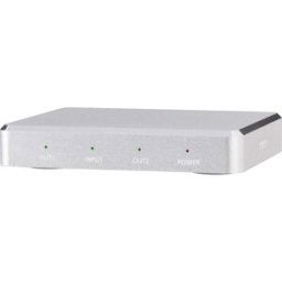 SpeaKa Professional 2 ports Répartiteur HDMI boîtier en aluminium, compatible avec lultra HD 3840 x 2160 pixels