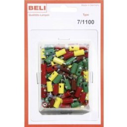 Lot de fiches bananes Ø de la broche: 2.6 mm BELI-BECO 7/1100 1 set