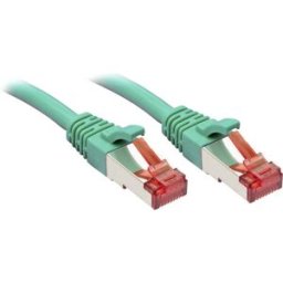 LINDY 47753 RJ45 Câble réseau, câble patch CAT 6 S/FTP 10.00 m vert avec cliquet dencastrement 1 pc(s)
