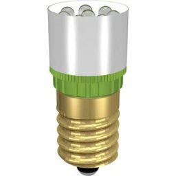 Signal Construct MCRE148372 Voyant de signalisation LED vert ultra E14 12 V/DC, 12 V/AC 37000 mcd