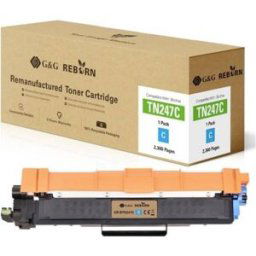 G&G; Toner remplace Brother TN-247C compatible cyan 2300 pages Reborn remanufactured 21185
