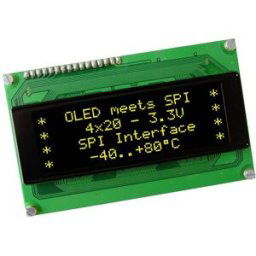 DISPLAY VISIONS Écran OLED jaune-vert 5.55 mm 3.3 V Nombre de chiffres: 4 EAW204-XLG
