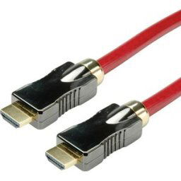 ROLINE Câble HDMI 8K (7680 x 4320) avec Ethernet, M/M, rouge, 1 m