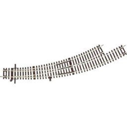 (H0) Voie Rocoline (sans ballast) 42472 Aiguillage enroulé, à gauche 1 pc(s)