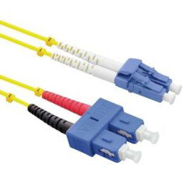 ROLINE Câble Patch FO duplex OS2, 9/125µm LC/SC, jaune, 3 m