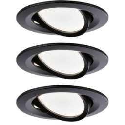 Paulmann 94471 Luminaire à LED encastrable jeu de 3 LED 18 W noir (mat)