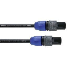 Câble de signal Cordial CPL 20 LL 2 2 x 2.5 mm² 20.00 m noir