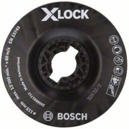 Plateau de ponçage X-LOCK, mi-dur, 115 mm Bosch Accessories 2608601712
