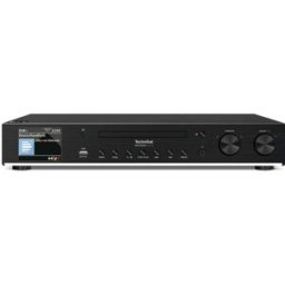 TechniSat DIGITRADIO 143 CD Adaptateur radio DAB, DAB+, Internet, FM AUX, Bluetooth, CD, USB, WiFi, radio internet avec télécommande, fonction réveil noir