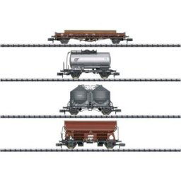 MiniTrix 18722 Lot de 4 wagons de marchandises de la DB, MHI
