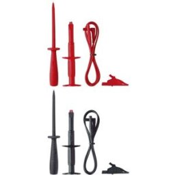 Benning TA 3 Set de cordons de mesure de sécurité Banane mâle 4 mm Banane mâle 4 mm 1.00 m rouge, noir 1 set