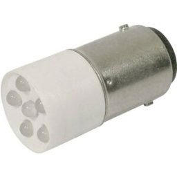 CML 1864035W3D Voyant de signalisation LED blanc froid BA15d 24 V/DC, 24 V/AC 1200 mcd