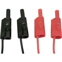 Chauvin Arnoux Set de cordons de mesure fiche de sécurité 4 mm 2 m rouge, noir 1 set