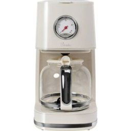 BiKitchen nostalgia 150 Cafetière blanc crème (brillant) Nombre de tasse=12 verseuse en verre, fonction de conservation de la chaleur