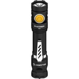 ArmyTek Partner C2 Magnet USB Warm LED Lampe de poche avec clip ceinture, avec étui à batterie 1020 lm 118 g