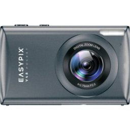 Easypix V48 Pocket Anthrazite Appareil photo numérique 8 Mill. pixel anthracite batterie intégrée, vidéo 4K, vidéo Full HD, avec flash intégré