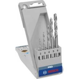 Bosch Accessories 2608595525 Jeu de forets pour le bois 5 pièces 2 mm, 3 mm, 4 mm, 5 mm, 6 mm 1/4 (6,3 mm) 1 set