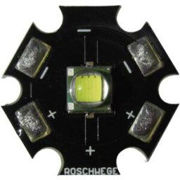 Roschwege LED High Power blanc chaud 10 W 220 lm 3.1 V 1500 mA Star-W2700-10-00-00