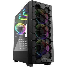 Bureau Sharkoon RGB HEX Boîtier PC noir