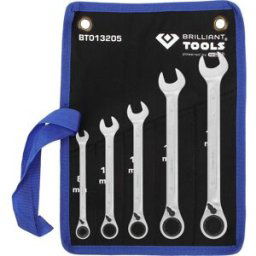 Brilliant Tools BT013205 BT013205 Jeu de clés à œil à cliquet Ouverture de clé (métrique) 8 - 53 mm
