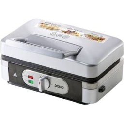 DOMO DO9136C Appareil à croque-monsieur fonction grill argent, noir
