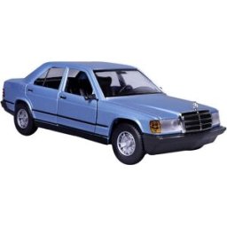 Bburago Mercedes 190E 1987, blau 1:24 Modèle réduit de voiture