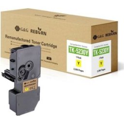 G&G; Toner remplace Kyocera TK-5230Y compatible jaune 2200 pages Reborn remanufactured 21303