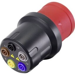 VOLTCRAFT VMA-3L 32 Adaptateur de mesure mâle CEE 32 A 5 pôles - femelle 4 mm gris foncé, rouge