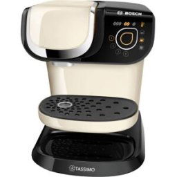 Bosch Haushalt TASSIMO MY WAY 2 TAS6507 Machine à capsules beige, noir détartrant, One Touch, bloc de cuisson amovible