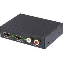 2 ports audio Extracteur [HDMI - HDMI, Cinch-RCA, Toslink] 1920 x 1080 Pixel SpeaKa Professional SP-AE-HDCT-2P