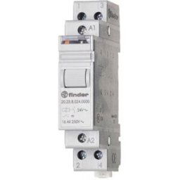 Télérupteur pour profilé Finder 20.23.9.024.4000 1 NO (T), 1 NF (R) 24 V/DC 16 A 4000 VA 1 pc(s)
