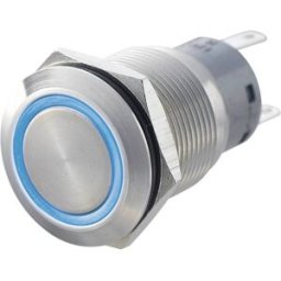 Bouton-poussoir antivandalisme TRU COMPONENTS LAS1-AGQ-22E, BL 701313 250 V/AC 5 A 2 x On/(On) IP67 à rappel 1 pc(s)