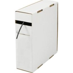 TRU COMPONENTS 1570158 Gaine thermorétractable sans colle noir 25 mm 12.50 mm Taux de retreint:2:1 5 m