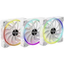 Alpenföhn Wing Boost 3 ARGB High Speed PWM Ventilateur pour PC blanc (l x H x P) 120 x 120 x 25 mm avec éclairage LED