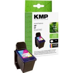 Cartouche dencre compatible KMP équivalent HP N°57 (C6657AE) cyan, magenta, jaune