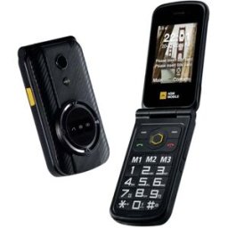 AGM Mobile M8 Flip Téléphone portable à clapet noir