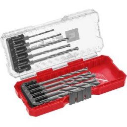 Einhell 108743 acier à métaux Jeu de forets spiralés pour pierre 10 pièces 3 mm, 4 mm, 5 mm, 6 mm, 7 mm, 8 mm, 9 mm, 10 mm 1 set