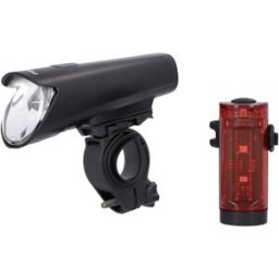 FISCHER FAHRRAD Kit déclairage de vélo 45 LUX, small-box LED noir