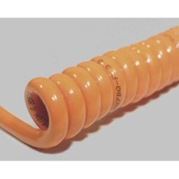 BKL Electronic 1506117 Câble spiralé H05BQ-F 1200 mm/ 4800 mm;2 x 0.75 mm²;orange1 pc(s)