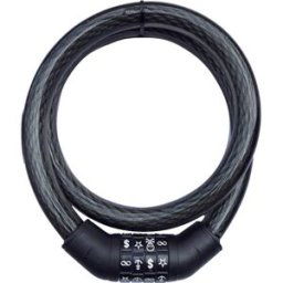 Security Plus SPS 100 Câble antivol noir fermeture à combinaison avec symboles