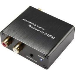 Convertisseur audio SpeaKa Professional SP-4844480 [1x Cinch-RCA femelle, Toslink femelle (ODT) - 2x Cinch-RCA femelle, Jack femelle 3.5 mm] noir