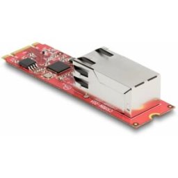 Delock 62985 Convertisseur dinterface [1x Gigabit-LAN (1/2.5 Gbit/s) - 1x Mâle M.2 clé B, Mâle M.2 clé M]
